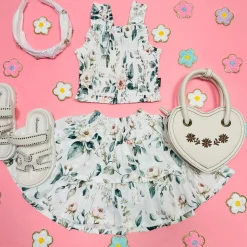 ROCK YOUR BABY Tops | Spring Florals-ADELINE FLORAL SMOCKED TOP