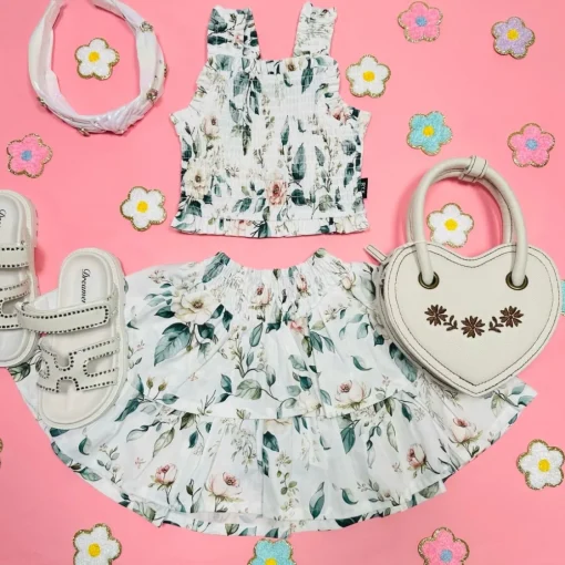 ROCK YOUR BABY Tops | Spring Florals-ADELINE FLORAL SMOCKED TOP