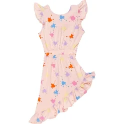WAUW CAPOW Dresses-ALIA PAINT SPLATTER ASYMMETRICAL DRESS