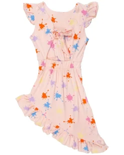 WAUW CAPOW Dresses-ALIA PAINT SPLATTER ASYMMETRICAL DRESS