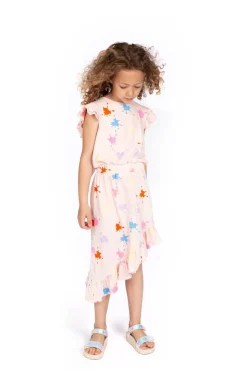 WAUW CAPOW Dresses-ALIA PAINT SPLATTER ASYMMETRICAL DRESS