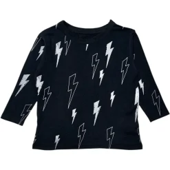 BOY CHASER KIDS Tops | Lightning Bolt-ALL OVER BOLTS LONG SLEEVE TSHIRT
