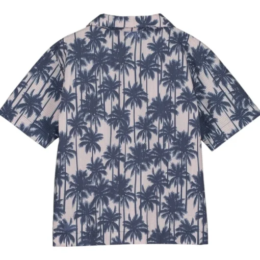 BOY YPORQUE Tops-ALL OVER PALMS BUTTON DOWN TOP