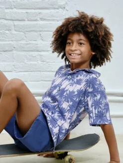 BOY YPORQUE Tops-ALL OVER PALMS BUTTON DOWN TOP