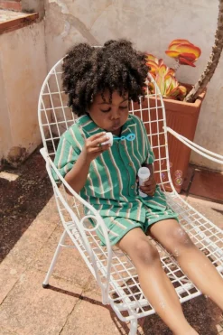 BOY LOUISE MISHA KIDS Tops-ALOV TERRY BUTTON DOWN TOP