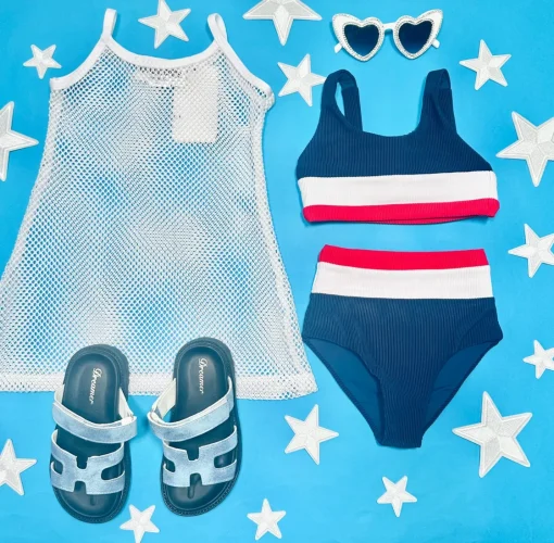 BEACH RIOT KIDS Sets | Swim-AMERICANA LITTLE MACKENZIE AND HEIDI TWO PIECE BIKINI