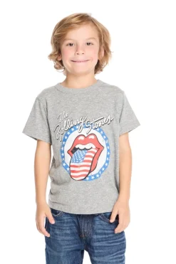 BOY CHASER KIDS Tops | America 🇺🇸-AMERICANA ROLLING STONES TSHIRT