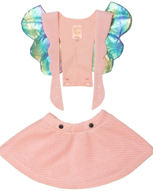 WAUW CAPOW Dresses-ANGEL GIRL RAINBOW WINGS DRESS W/ REMOVABLE STRAPS