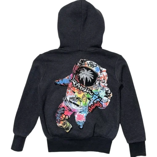 BOY CALIFORNIAN VINTAGE Outerwear-ASTRONAUT ZIP UP HOODIE