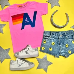 AVIATOR NATION KIDS Tops-AV LOGO TSHIRT