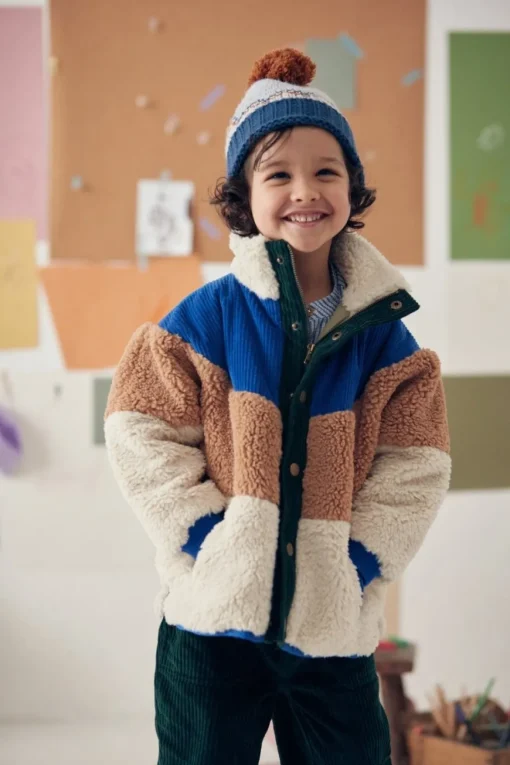 BOY LOUISE MISHA KIDS Outerwear-AYSER FAUX FUR TRIM JACKET