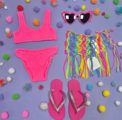 MC2 SAINT BARTH KIDS Swim | Neon-BAKER NEON SPORTY TWO PIECE BIKINI