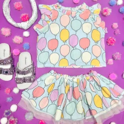 OH BABY! Bottoms | Tops-BALLOON LOLA TOP AND TUTU SKIRT SET