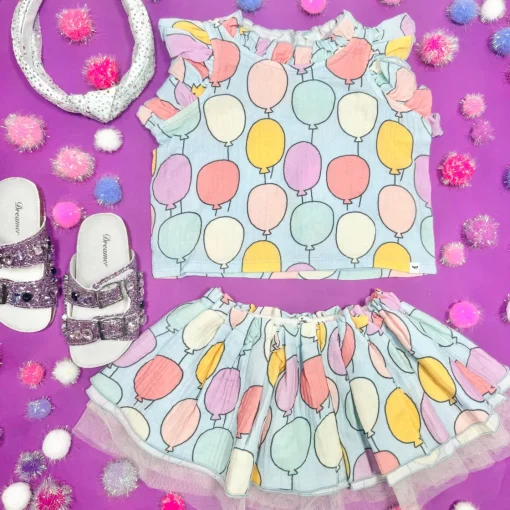 OH BABY! Bottoms | Tops-BALLOON LOLA TOP AND TUTU SKIRT SET