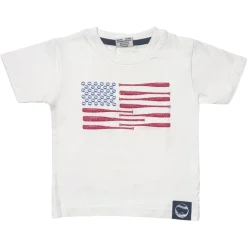BOY MISH MISH Tops | Sports Theme-BASEBALL AMERICAN FLAG TSHIRT
