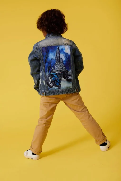 BOY LOLA AND THE BOYS Outerwear | Cartoon Characters-BATMAN DENIM JACKET
