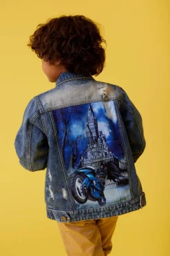 BOY LOLA AND THE BOYS Outerwear | Cartoon Characters-BATMAN DENIM JACKET