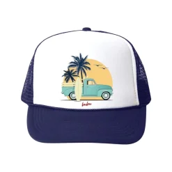 BUBU Hats / Beanies-BEACH TRUCK TRUCKER HAT