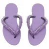 PLANET SEA Shoes-BEADED FLIP FLOP SANDALS
