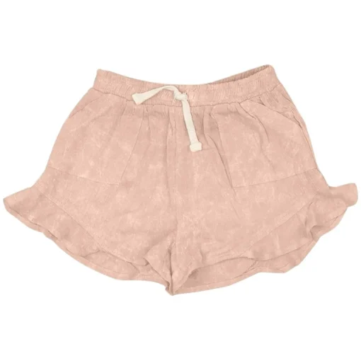 TINY WHALES Bottoms | Camp Outfits-BLOOM MINERAL RUFFLE SHORTS