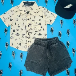BOY TINY WHALES Bottoms-BODIE MINERAL DAD SHORTS