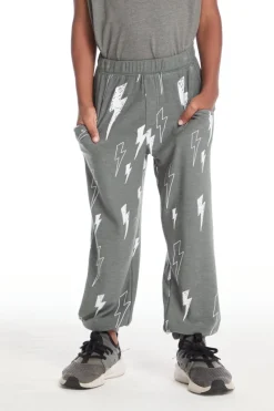 BOY CHASER KIDS Bottoms | Lightning Bolt-BOLT SWEATPANTS