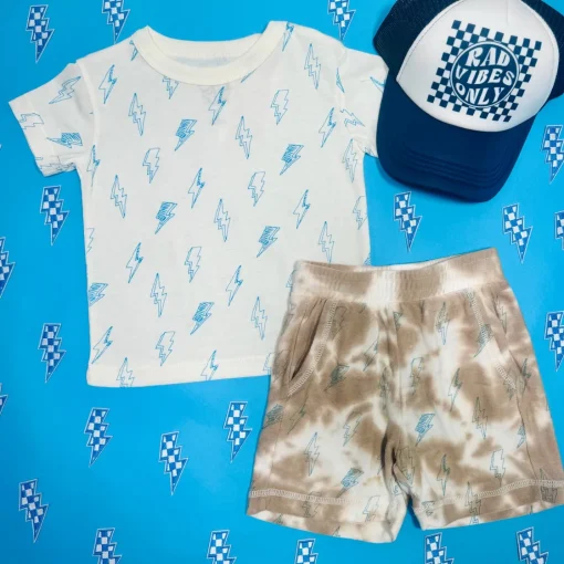 BOY CHASER KIDS Tops | Lightning Bolt-BOLTS TSHIRT