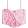 KATIE J NEW YORK Tops | Special Occasion-BOW LACE TOP
