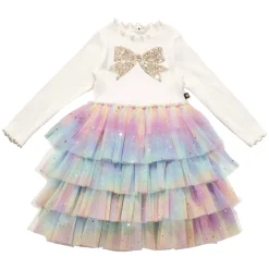PETITE HAILEY Dresses | Dresses-BOW LAYERED TUTU DRESS
