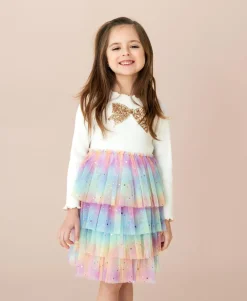 PETITE HAILEY Dresses | Dresses-BOW LAYERED TUTU DRESS