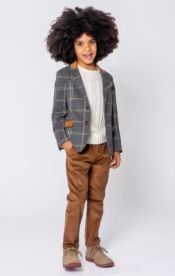 BOY APPAMAN Bottoms-BRITISH CORDUROY KHAKI CLUB PANTS
