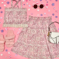 LOUISE MISHA KIDS Bottoms | Spring Florals-BUCOLIA FIELDS ANNETA MAXI SKIRT