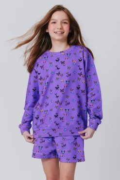 TEREZ Outerwear | Butterflies-BUTTERFLY SWEATSHIRT