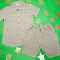 BOY COZII BY T2LOVE Tops | Tops-BUTTON DOWN LINEN TOP