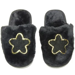 MINI DREAMERS Shoes | Stars-CALI STAR FUZZY SLIPPERS