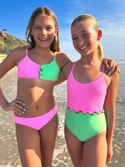 PQ KIDS Swim-CAMMY LOOP COLORBLOCK TWO PIECE BIKINI