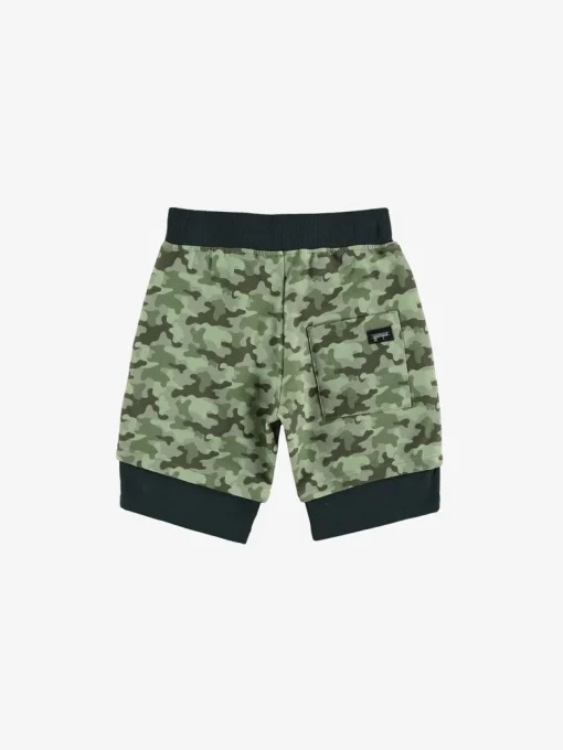 BOY YPORQUE Bottoms | Camo-CAMO LAYERED SHORTS