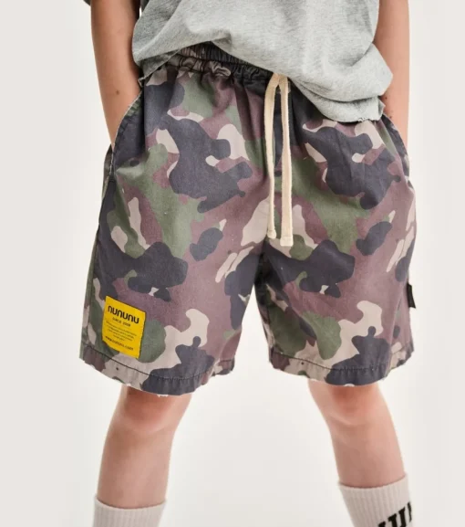 BOY NUNUNU Bottoms | Sets-CAMO SHORTS