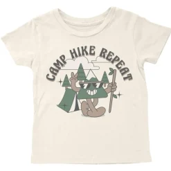 BOY TINY WHALES Tops | Tops-CAMP HIKE REPEAT TSHIRT