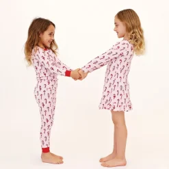 NOOMIE Pajamas | Dresses-CANDY CANES DRESS