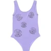 MC2 SAINT BARTH KIDS Swim-CARA SHINY STRASS SHELL ONE PIECE SWIMSUIT