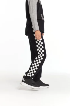 BOY CHASER KIDS Bottoms-CHECKERED SWEATPANTS