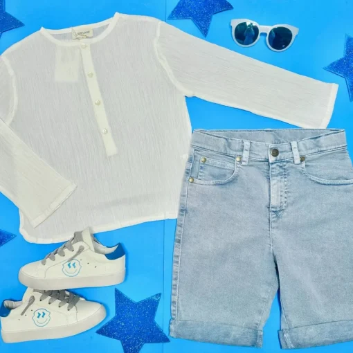 BOY LOUIS LOUISE Tops-CREPE SUMMER TOP