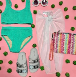 SHADE CRITTERS Swim-CRINKLE SPORTY TWO PIECE BIKINI