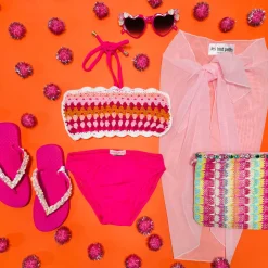 PLANET SEA Swim | Crochet & Knits-CROCHET BANDEAU TWO PIECE BIKINI