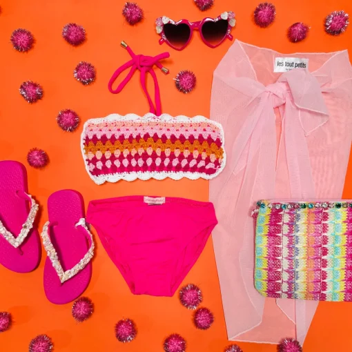 PLANET SEA Swim | Crochet & Knits-CROCHET BANDEAU TWO PIECE BIKINI