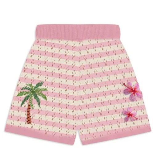 MC2 SAINT BARTH KIDS Bottoms | Sets-CROCHET PATCHES YVETTE JR SHORTS