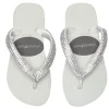 PLANET SEA Shoes-CRYSTAL FLIP FLOP SANDALS