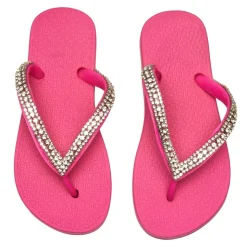 PLANET SEA Shoes-CRYSTAL FLIP FLOP SANDALS