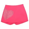 MIA NEW YORK Bottoms | Hearts-CRYSTAL HEART SKORT